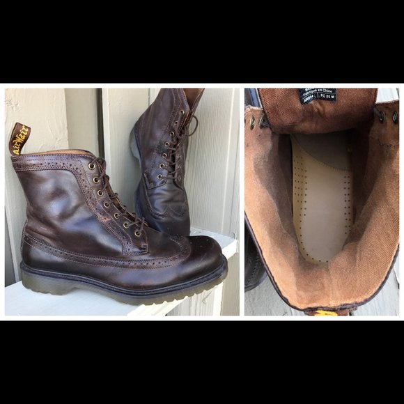 SOLD Dr. Martens Fitzroy Brogue Leather 7 Eye Boot - Picture 6 of 16